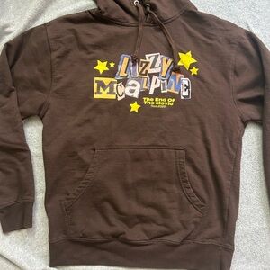 Lizzy McAlpine “End of the Movie” brown merch hoodie